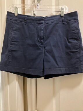 J Crew Navy Women's Cotton Blend Shorts